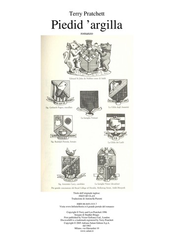 Terry Pratchett: Piedi d'argilla (Italian language, 2005, Salani)